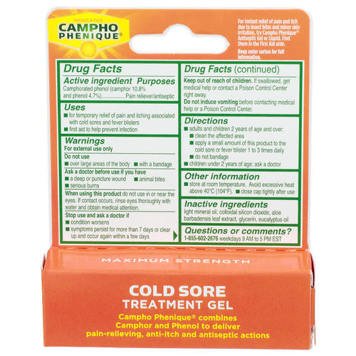Campho-Phenique Cold Sore Treatment Gel