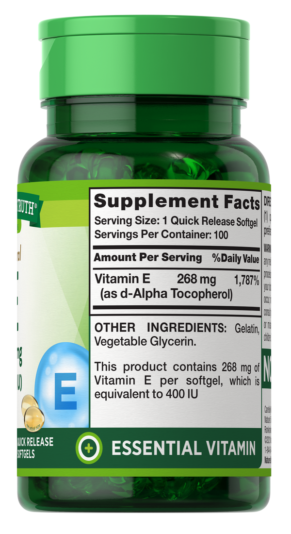 Nature's Truth Vitamin E - 100 ct