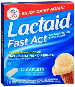 Lactaid Fast Act - Caplets / 12 ct