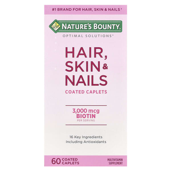 Nature's Bounty Optimal Solutions Hair, Skin & Nails Coated Caplets