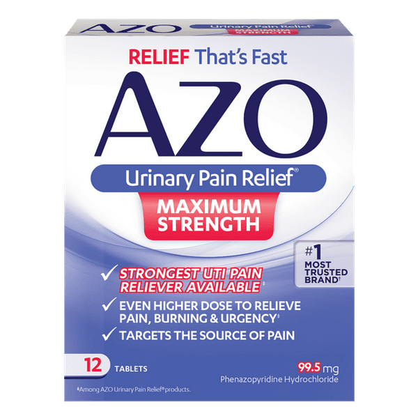 AZO Urinary Pain Relief - Maximum Strength / 12 ct