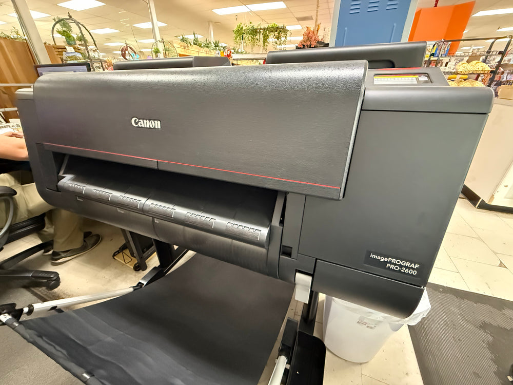 Canon imagePROGRAF large-format printer in the Mahaska Drug Photo Center