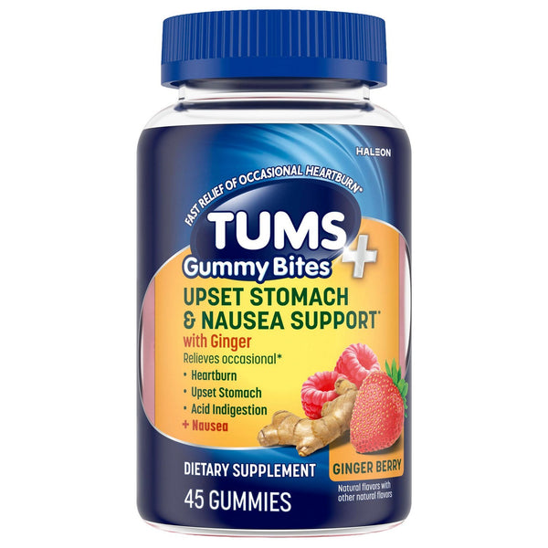 Tums Gummy Bites Upset Stomach & Nausea Support