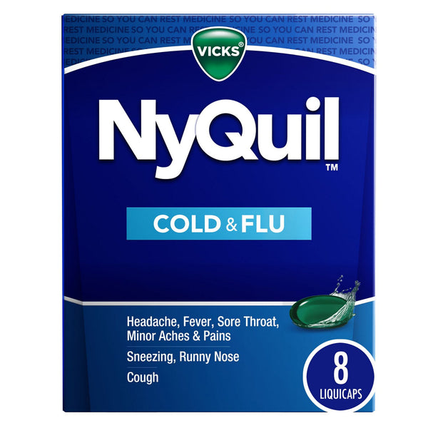 Vicks NyQuil Cold & Flu LiquiCaps - 8 ct