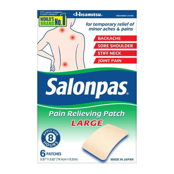 Salonpas Pain Relieving Patch - Large / 6 ct