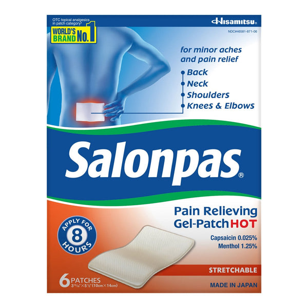 Salonpas Pain Relieving Gel-Patch Hot