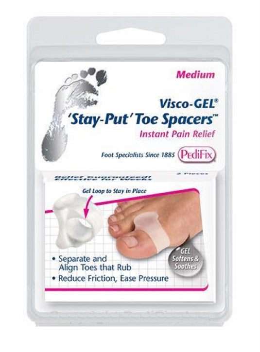 PediFix Visco-GEL Stay-Put Toe Spacers