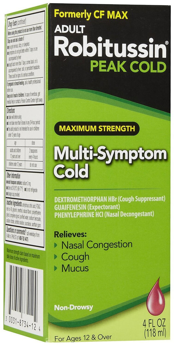 Robitussin Nighttime Cough DM - Maximum Strength / 4 fl oz (118 mL)