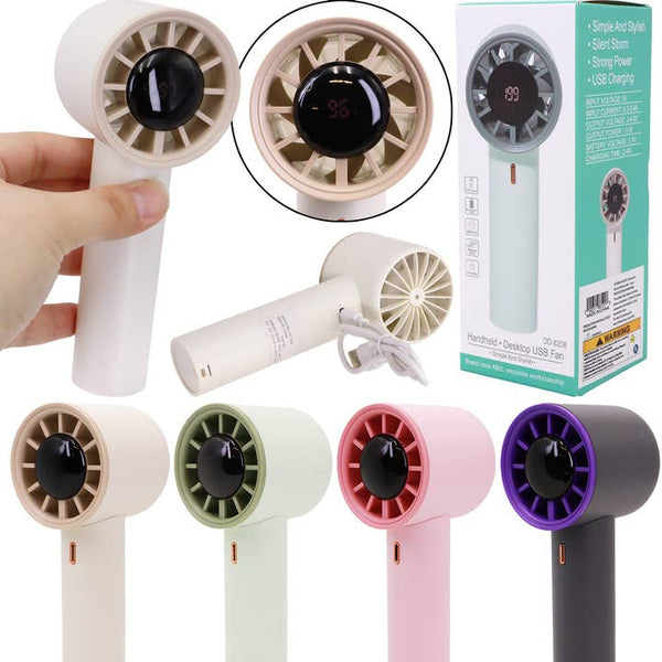 Tech Trendz Portable Handheld Fan, LED display