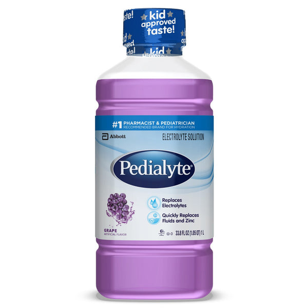Pedialyte Electrolyte Solution - Grape / 1 L (33.8 fl oz)
