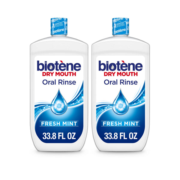 Biotene Dry Mouth Oral Rinse - Fresh Mint, large, 33.8 fl oz (1 L)?