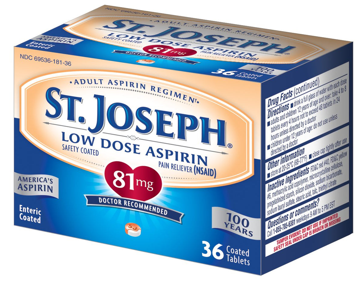 St. Joseph Low Dose Aspirin Chewable