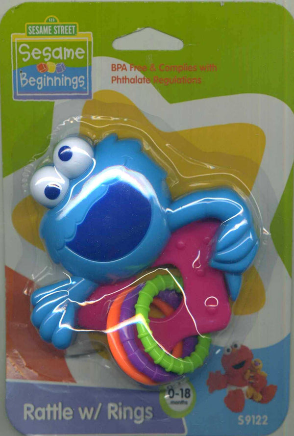 Sesame Street Baby Rattle with Rings