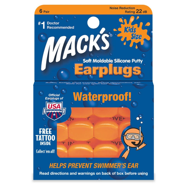 Mack's Pillow Soft Kids Size Silicone Putty Earplugs
