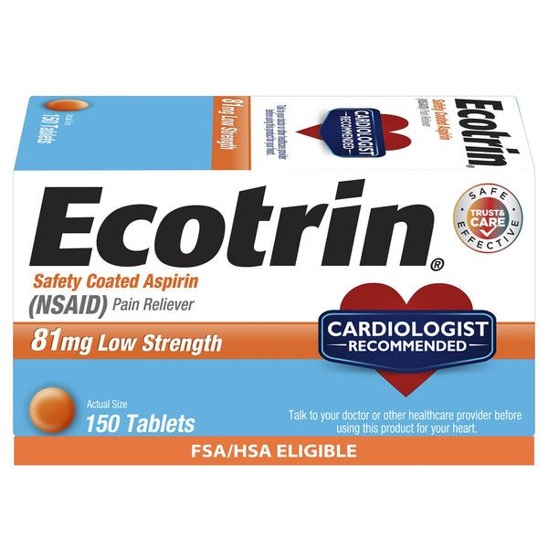 Ecotrin Low Strength Safety Coated Aspirin