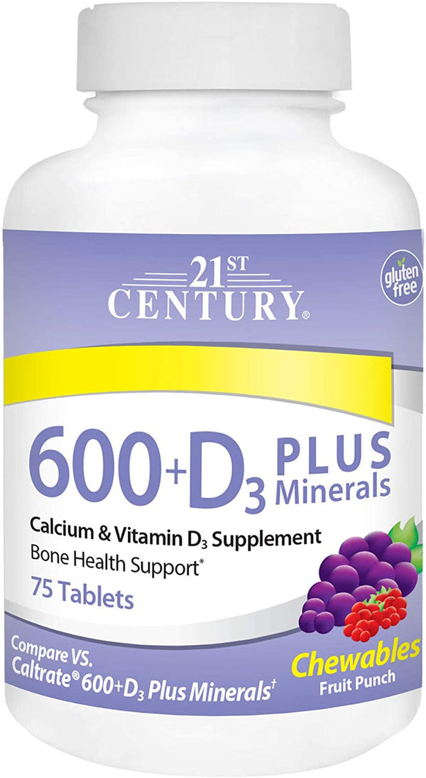 21st Century Calcium 600 + D3