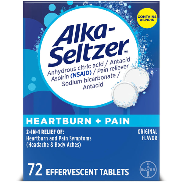 Alka-Seltzer Heartburn + Pain Effervescent Tablets