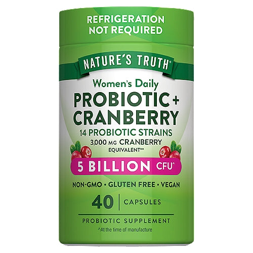Nature's Truth Women's Daily Probiotic Cranberry