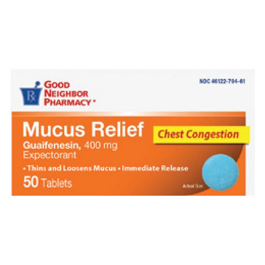 Good Neighbor Pharmacy Mucus Relief Guaifenesin 400 mg