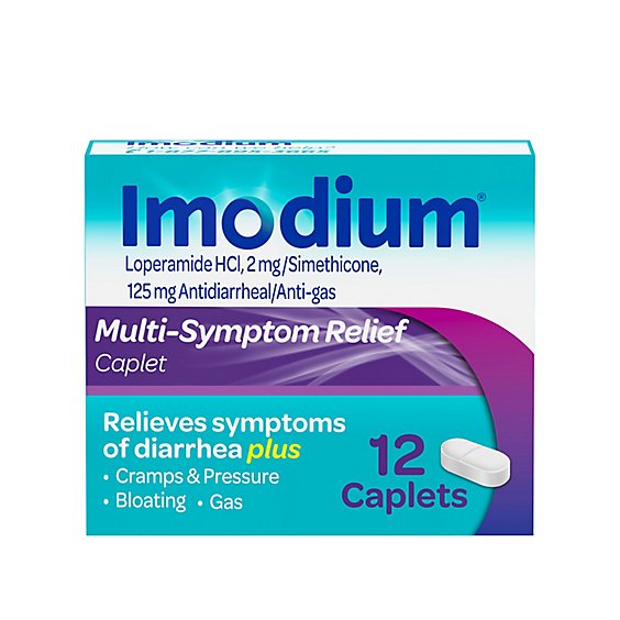 Imodium Multi-Symptom Relief Caplets - 12 ct