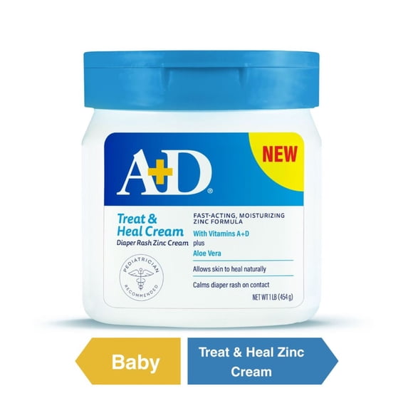 A+D Treat & Heal Diaper Rash Zinc Cream