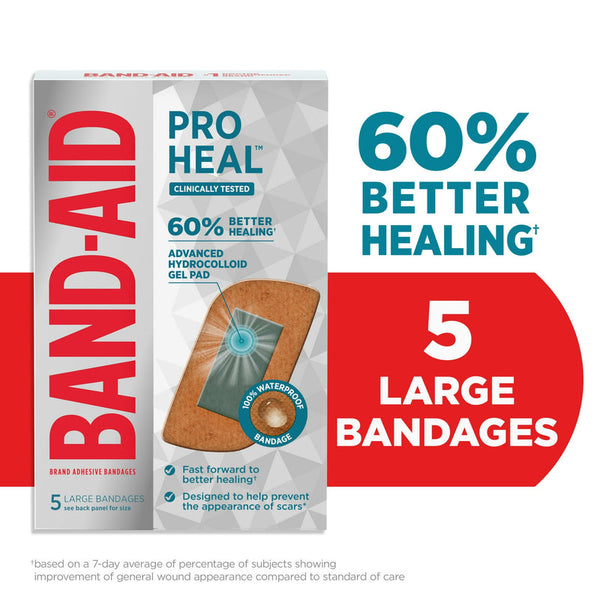 Band-Aid Pro Heal Hydrocolloid Bandages - 5 ct