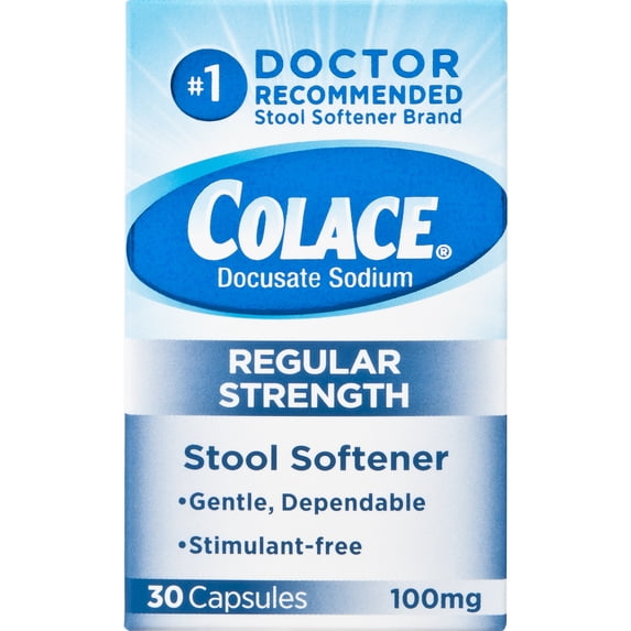 Colace Stool Softener - Regular Strength / 30 ct