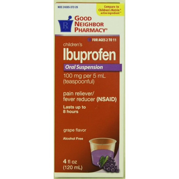 Good Neighbor Pharmacy Children's Ibuprofen - Oral Suspension / Grape / 4 fl oz (120 mL)