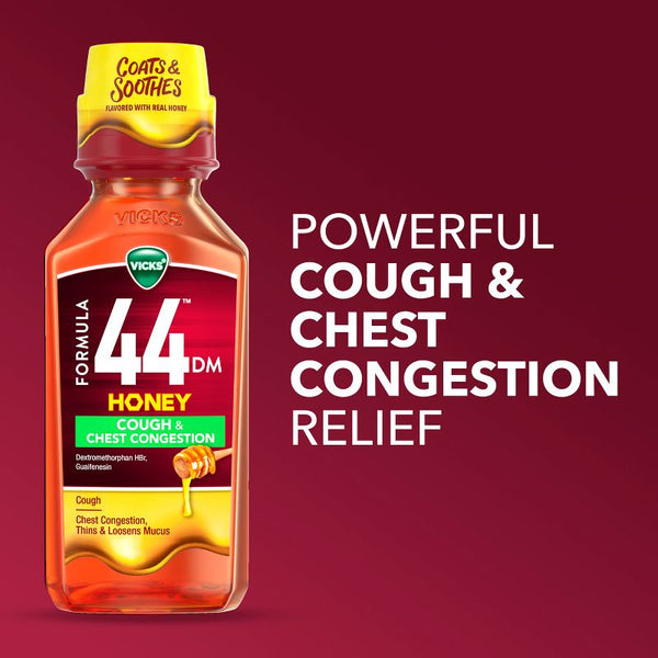 Vicks Formula 44 DM Honey Cough & Chest Congestion