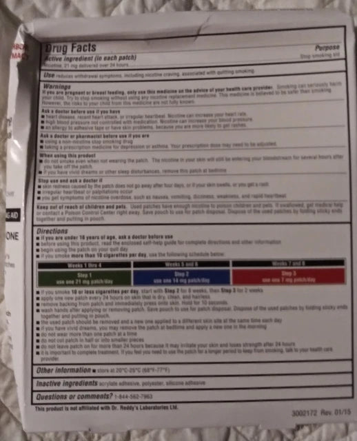 Good Neighbor Pharmacy Clear Nicotine Transdermal System Patch - Step 1, 21 mg, 7 ct
