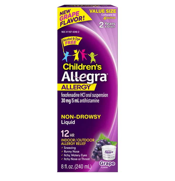 Children's Allegra Allergy Liquid - 4 fl oz (120 mL)