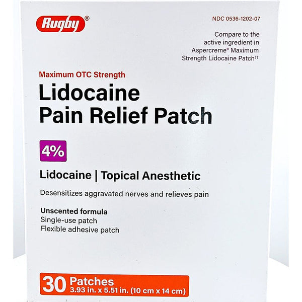 Rugby Lidocaine Pain Relief Patch