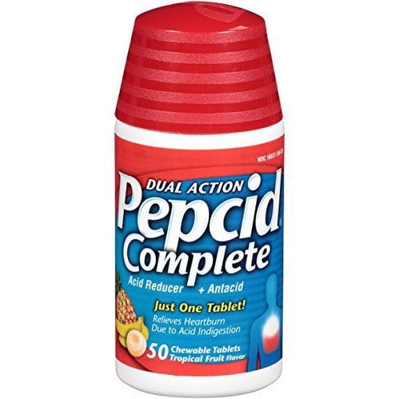 Pepcid Complete Dual Action - Tropical Fruit / 25 ct