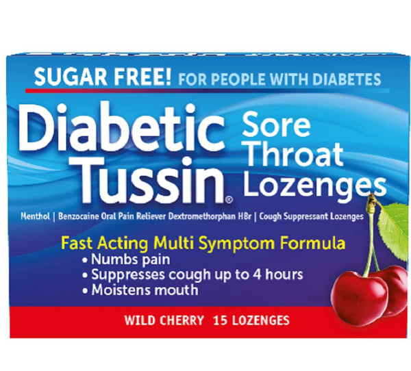 Diabetic Tussin Sore Throat & Cough Lozenges