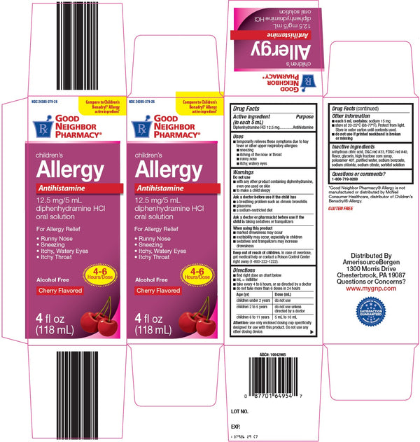 Good Neighbor Pharmacy Children's Allergy Relief Diphenhydramine