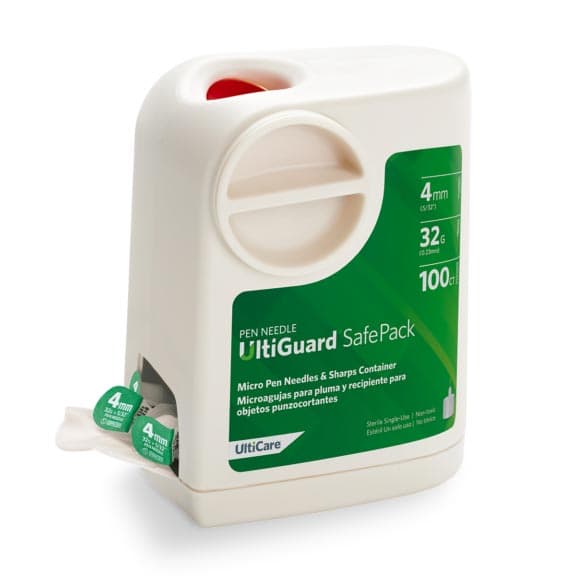 UltiGuard SafePack Pen Needles - 4mm 32G, 100 ct