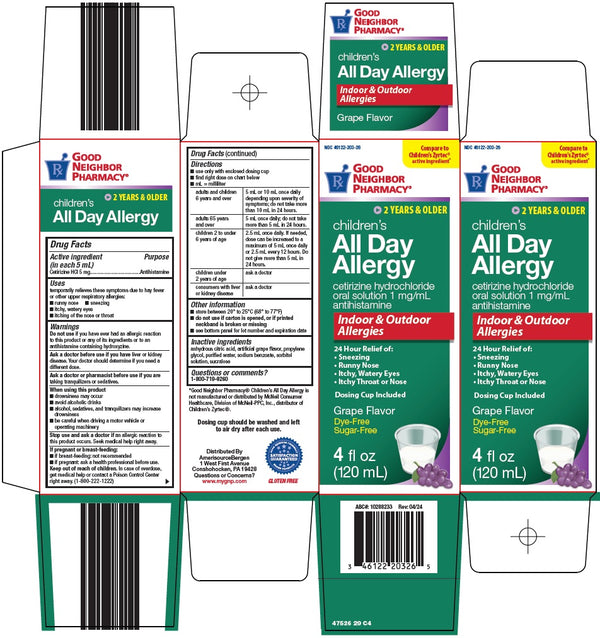 Good Neighbor Pharmacy Children's All Day Allergy Cetirizine Liquid