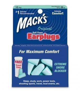 Mack's Original SafeSound Soft Foam Earplugs