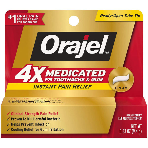 Orajel 4X Toothache & Gum Medicated Cream