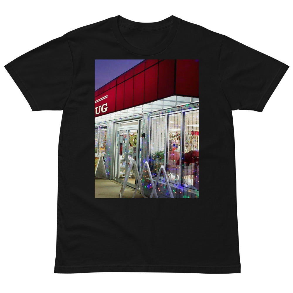 Unisex Premium Photo T-Shirt with a customer photo on it — Black