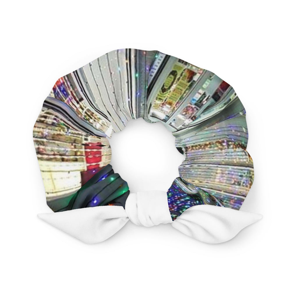 All-Over Print Photo Scrunchie with a customer photo on it