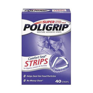 Super Poligrip Comfort Seal Denture Adhesive Strips