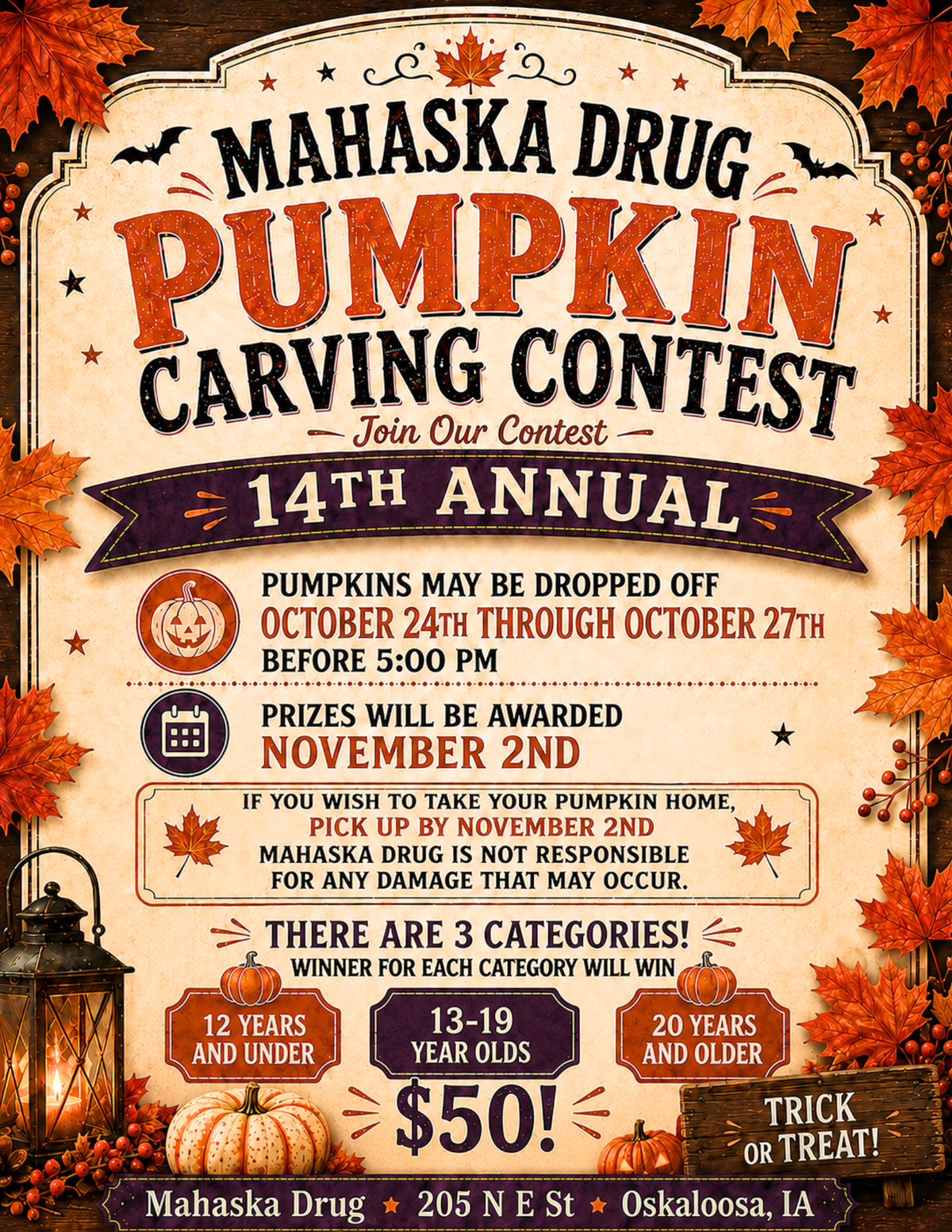 2026 Pumpkin Carving Contest