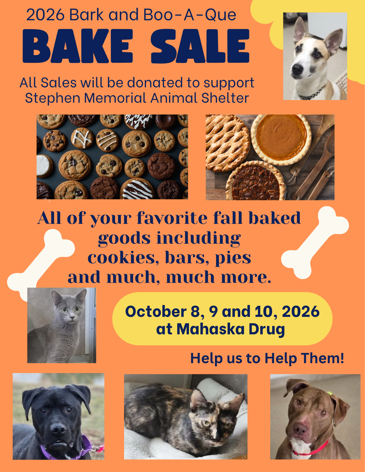 2026 Bark and Boo-A-Que Bake Sale