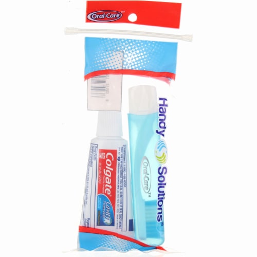 Handy Solutions Oral Care Travel Toothbrush Kit with Colgate Toothpaste