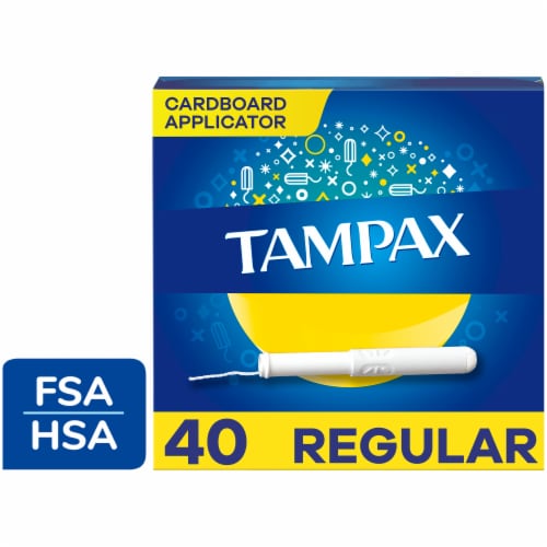 Tampax Tampons Cardboard Applicator - Regular, unscented / 20 ct