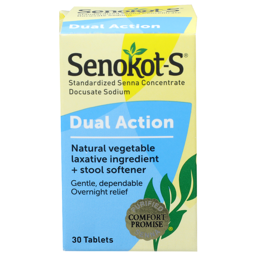 Senokot S Dual Action - 30 ct
