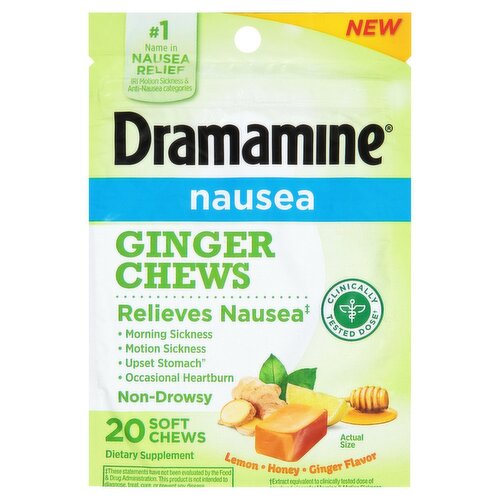 Dramamine Nausea Ginger Chews