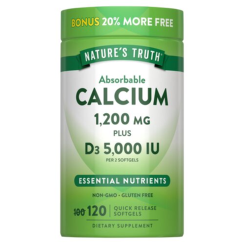Nature's Truth Absorbable Calcium plus D3