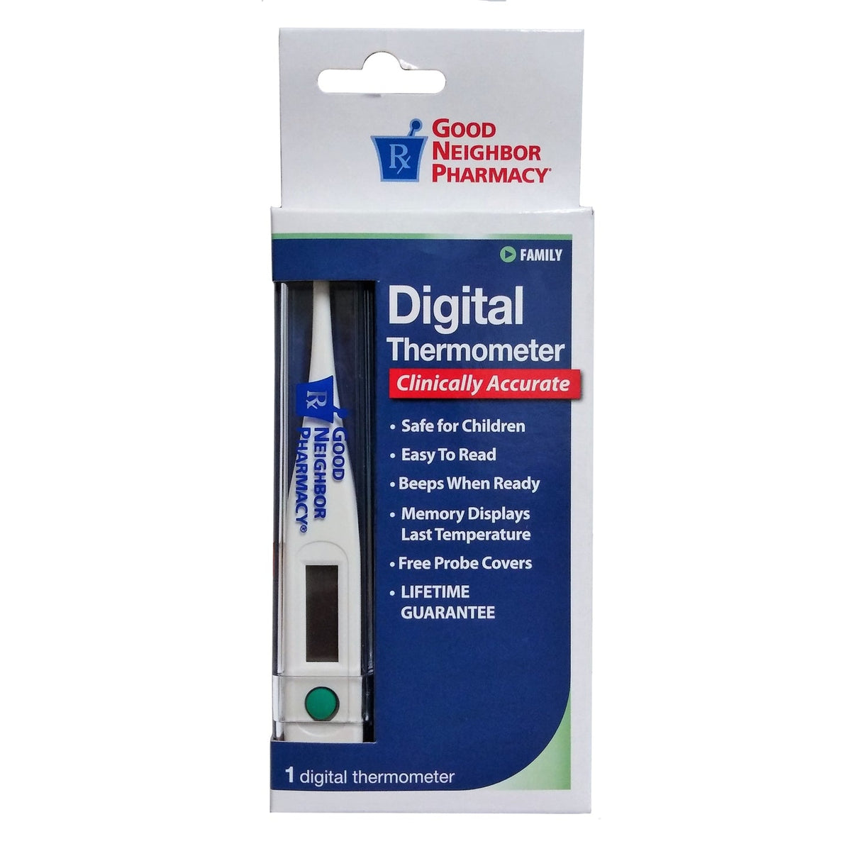 Good Neighbor Pharmacy Digital Thermometer, Clinically Accurate